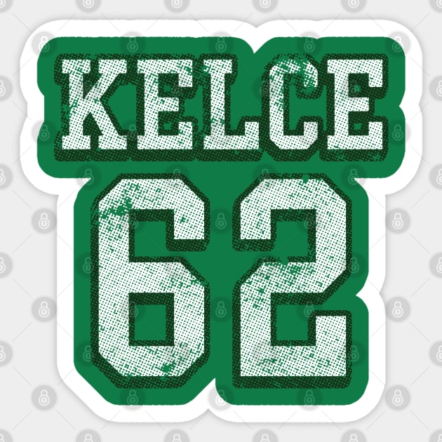 Jason Kelce Jersey (back Print) Sticker by Trendsdk